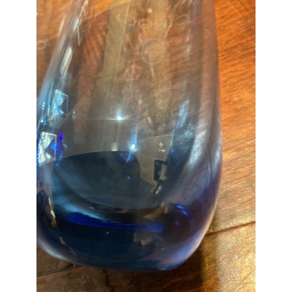 Ciroc Etched Blue Cocktail Stemless Glasses ~ Set of 4 - Picture 2 of 3